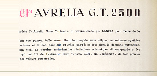 Lancia Aurelia B24 Spider 
