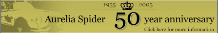 Aurelia Spider 50 year anniversary - Click here for the special events